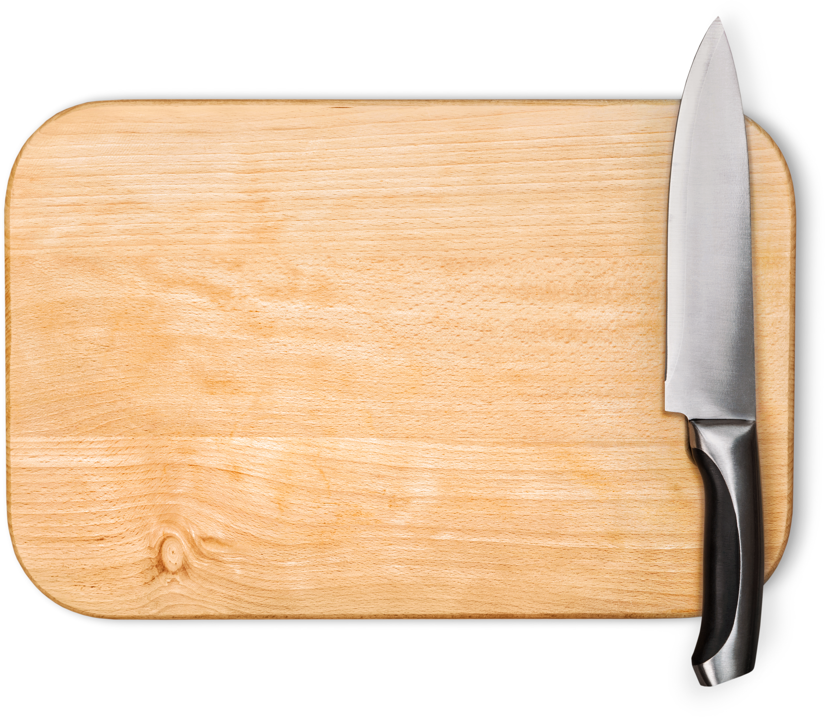 Cutting Board with Knife